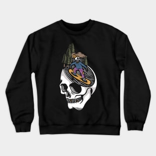 Snowboard skull Crewneck Sweatshirt